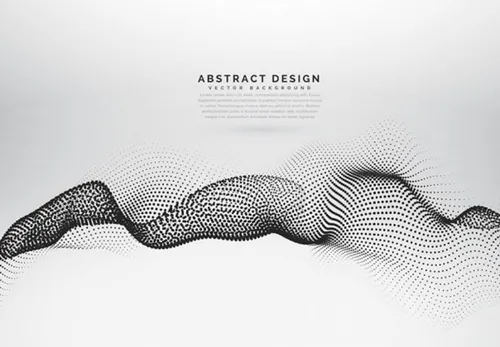 科技感高清背景震撼粒子球形波纹未来连接互联网大数据EPS矢量设计素材模板081410