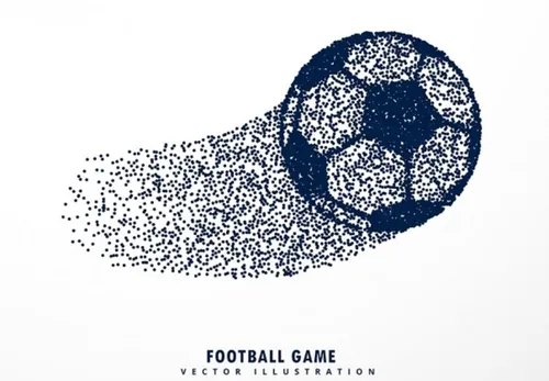 足球科技感高清背景震撼粒子球形波纹未来连接互联网EPS矢量设计素材模板081509