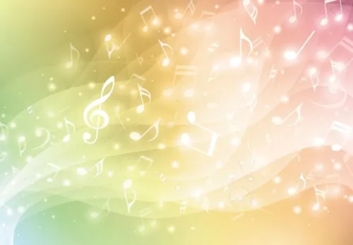 五彩缤纷多彩渐变矢量高清音乐背景Colorful music background