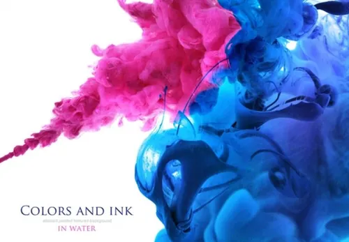 彩色渐变抽象梦幻水彩烟雾油漆效果高清背景JPG图片设计素材823101