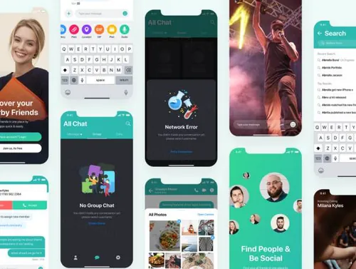 消息应用程序ui工具包Sophie Messaging app ui