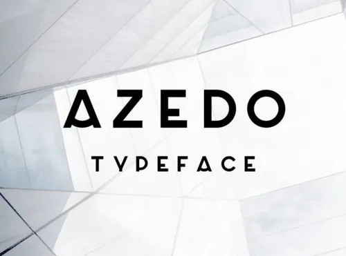 现代，时尚和优雅无衬线英文字体 Azedo Free Typeface