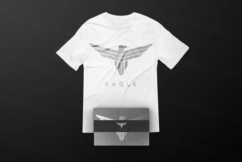 高端T恤衬衫黑色包装盒贴图样机PSD模板 T-Shirt Black Edition Mock-up