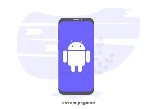 扁平化风格安卓手机插图矢量元素Flattened vector elements