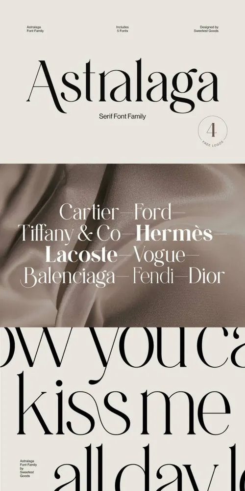 永恒的经典 高贵优雅的英文衬线字体 Astralaga - Elegant Font Family
