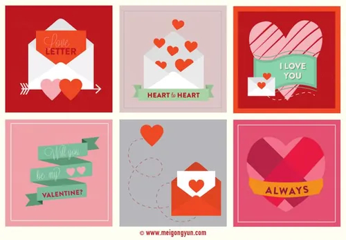 情人节矢量素材Valentine\'s Day Vector