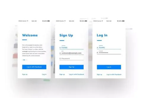 清爽简洁的卡片风UI Kit打包下载[psd]