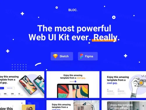精美网页UI组件库 Bloc Web UI Kit
