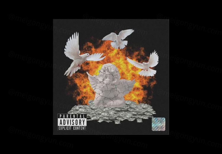 抽象酸性艺术罪恶天使做旧纹理复古小众素材小辑 Killa G