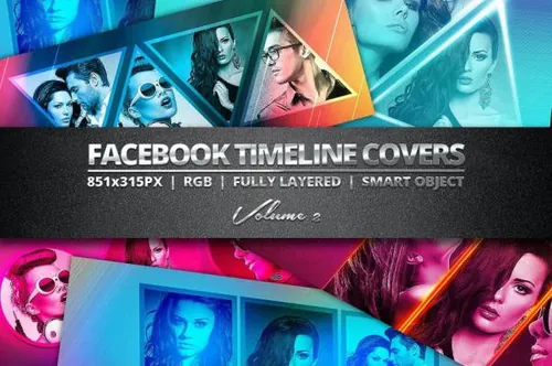 封面PSD模板设计素材Facebook Covers