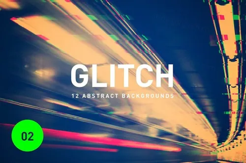 高分辨率抽象都市信号扭曲数字技术背景素材合辑 Glitch