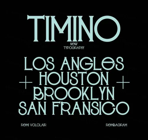 经典罗马品牌设计排版英文衬线字体 Rembagram - Timino