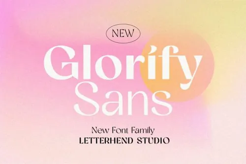 精致高雅的商务品牌排版无衬线英文字体 Glorify Sans - 8 Weight Style