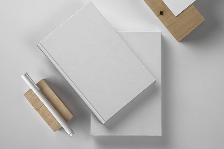 精装书籍封面设计提案样机模板 Hardcover Psd B