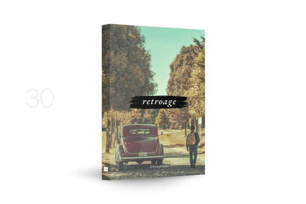 30款复古风滤镜摄影调色LR预设 Retro Age - Lightr