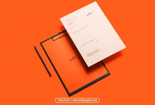 办公用品文件夹样机贴图Office Folder Mockups