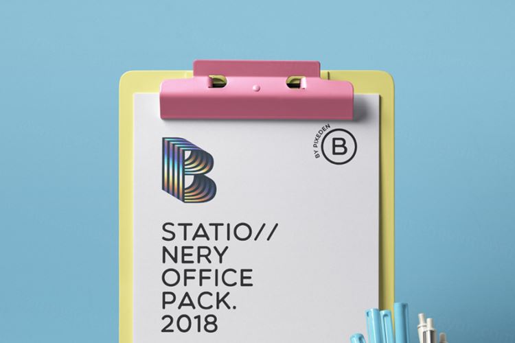 现代简约风Psd文具Office Pack样机 Psd Stationery Office Pack Mockup