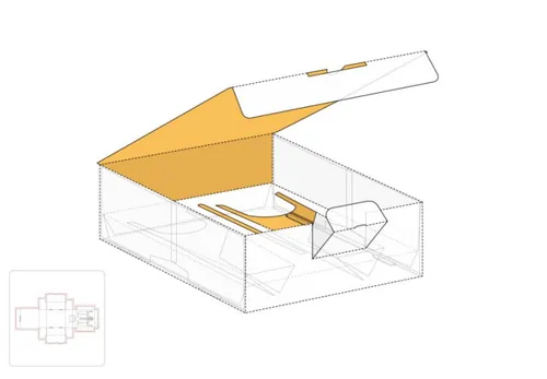 装运苗条零售盒模切图/刀模图EPS源文件