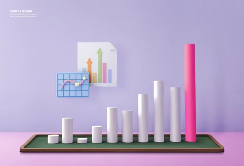 学校黑板粉笔创意卡通教育柱形图数据图表PSD商业合成海报模板素材