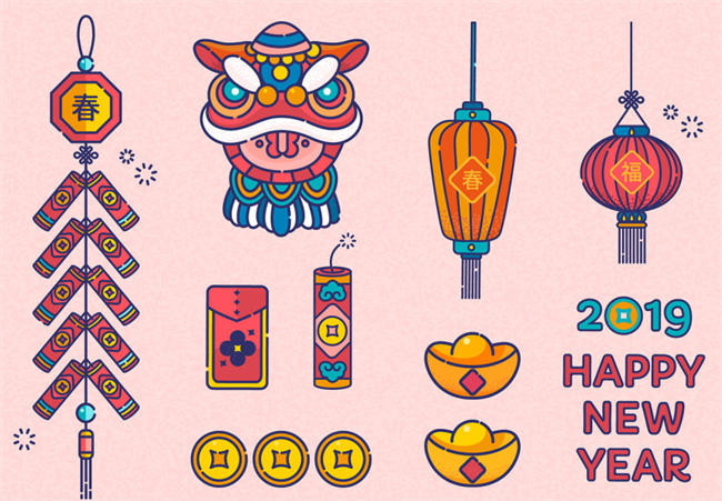 【新春好年】中国新年传统年画矢量高清素材合辑  Happy New Year