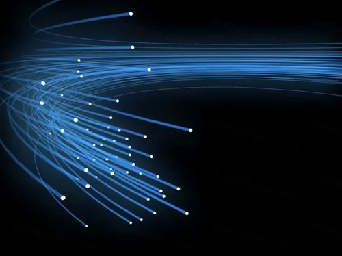 蓝色光钎超清背景图 现代数据传输 网络技术概念 全球通讯的光钎计算机数据概念