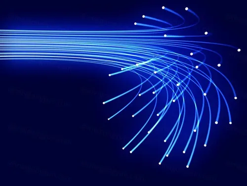 蓝色光钎超清背景图 现代数据传输 网络技术概念 全球通讯的光钎计算机数据概念