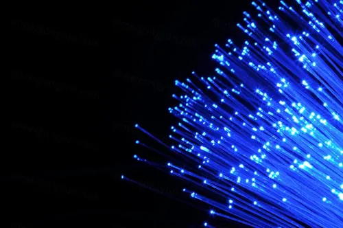 蓝色光钎超清背景图 现代数据传输 网络技术概念 全球通讯的光钎计算机数据概念