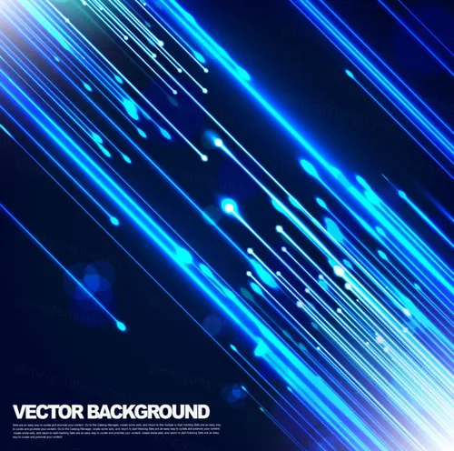 蓝色光钎EPS矢量背景图 现代数据传输 网络技术概念 全球通讯的光钎计算机数据概念