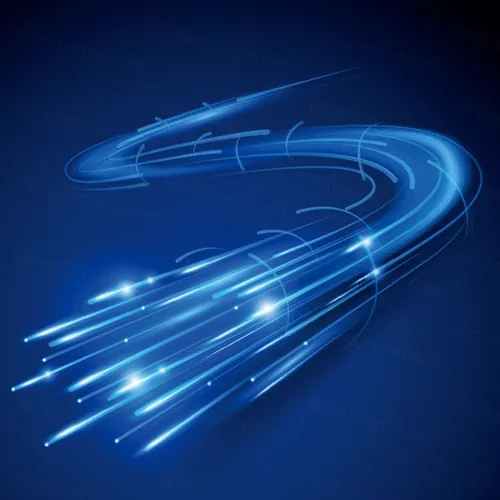 蓝色光钎EPS矢量背景图 现代数据传输 网络技术概念 全球通讯的光钎计算机数据概念