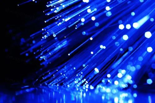 蓝色光钎超清背景图 现代数据传输 网络技术概念 全球通讯的光钎计算机数据概念