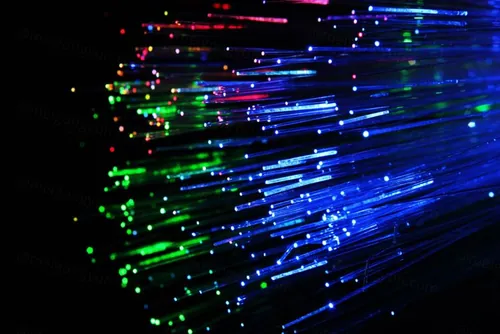 蓝色光钎超清背景图 现代数据传输 网络技术概念 全球通讯的光钎计算机数据概念