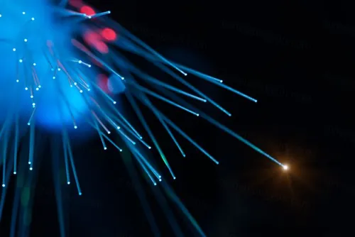 蓝色光钎超清背景图 现代数据传输 网络技术概念 全球通讯的光钎计算机数据概念