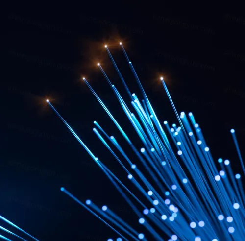 蓝色光钎超清背景图 现代数据传输 网络技术概念 全球通讯的光钎计算机数据概念