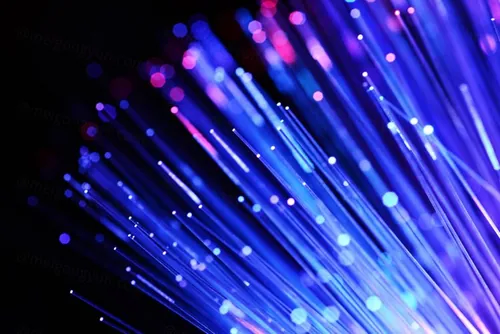 蓝色光钎超清背景图 现代数据传输 网络技术概念 全球通讯的光钎计算机数据概念