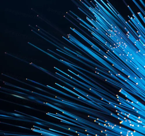 蓝色光钎超清背景图 现代数据传输 网络技术概念 全球通讯的光钎计算机数据概念