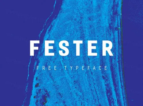 独特品牌VI视觉设计英文无衬线字体 Fester Typeface