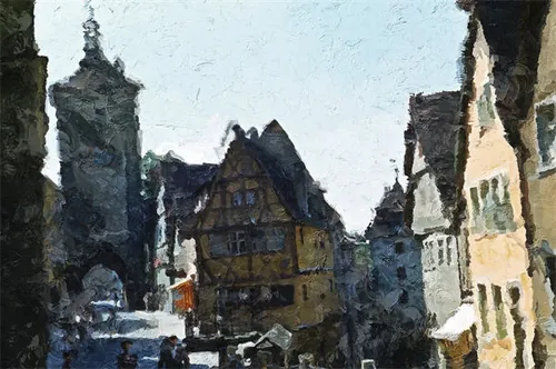 丙烯酸油画艺术照片风格快捷生成ps笔刷动作素材 Palette Kni