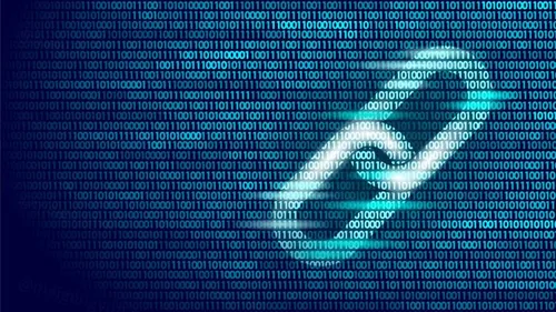 全球化数字化比特币区块链技术去中心化概念EPS矢量插画素材 Blockchain Technology