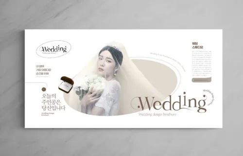 欧美简约浪漫的婚纱婚庆婚纱摄影宣传册画册设计排版PSD模板