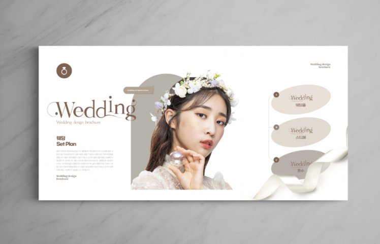 欧美简约浪漫的婚纱婚庆婚纱摄影宣传册画册设计排版PSD模板