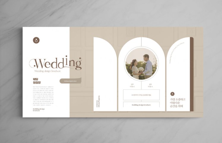 欧美简约浪漫的婚纱婚庆婚纱摄影宣传册画册设计排版PSD模板