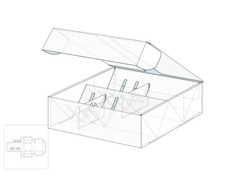 装瓶箱模切图/刀模图EPS源文件