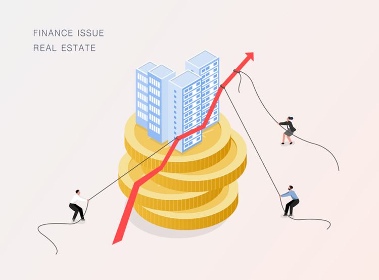 2.5D等距风格金融服务银行投资理财AI矢量插画素材