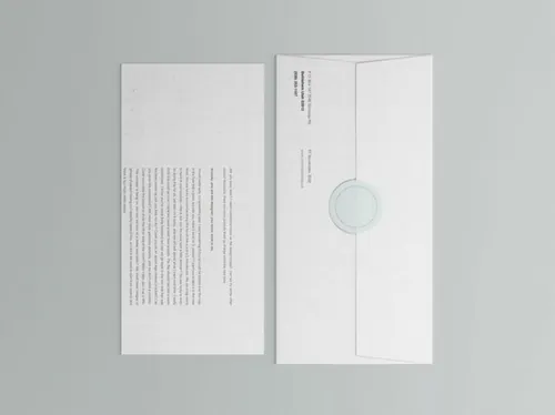 规格企业信封设计效果图样机 Corporate Envelope and Letter Mockup