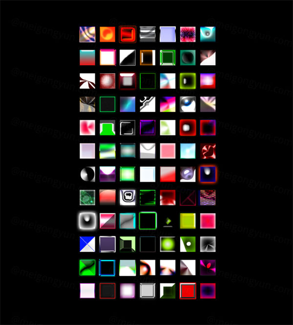 复古80年代蒸汽波字体PS样式 Large Layer Styles