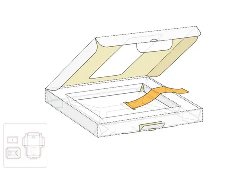 窗口零售盒模切图/刀模图EPS源文件