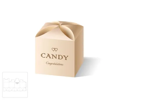 护肤品礼品盒模切图/刀模图EPS源文件