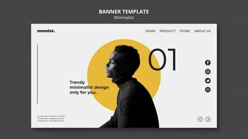 欧美极简主义艺术画廊网红明星宣传海报PSD模板素材