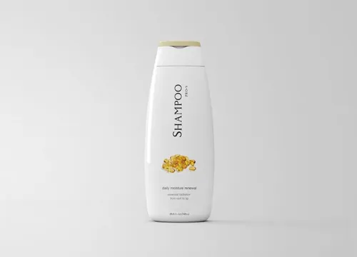 经典的洗发水瓶包装设计贴图展示模版 PSD Shampoo Mockup
