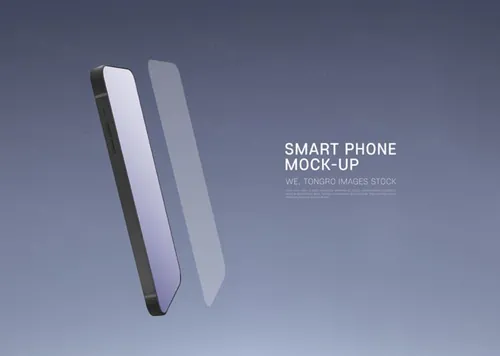 三维渲染智能手机概念APP贴图UI设计提案展示样机模板